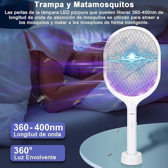 Raqueta Mata Mosquitos Electrica Recargable Calidad Premium