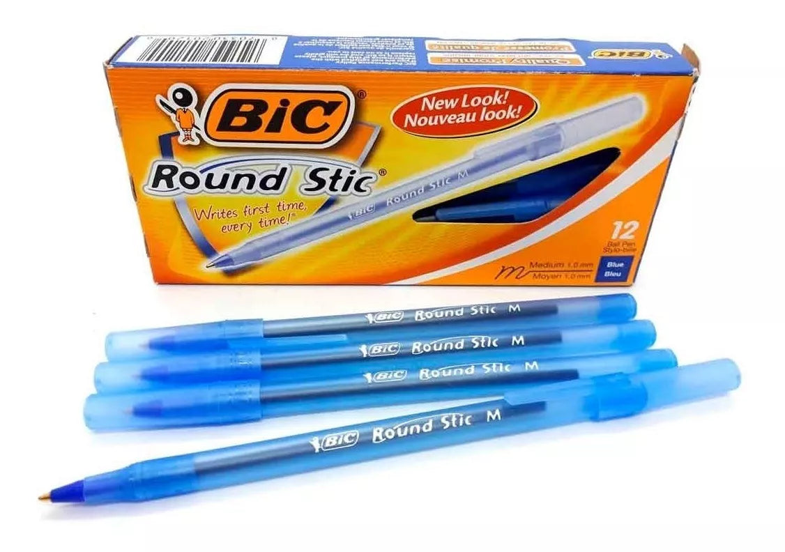 Boligrafo Bic Round Stic Azul