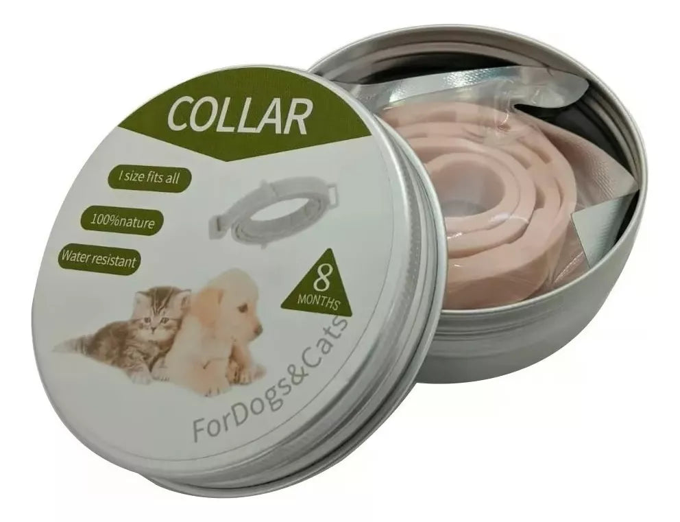 COLLAR ANTI PULGAS Y GARRAPATAS PARA PERROS Y GATOS